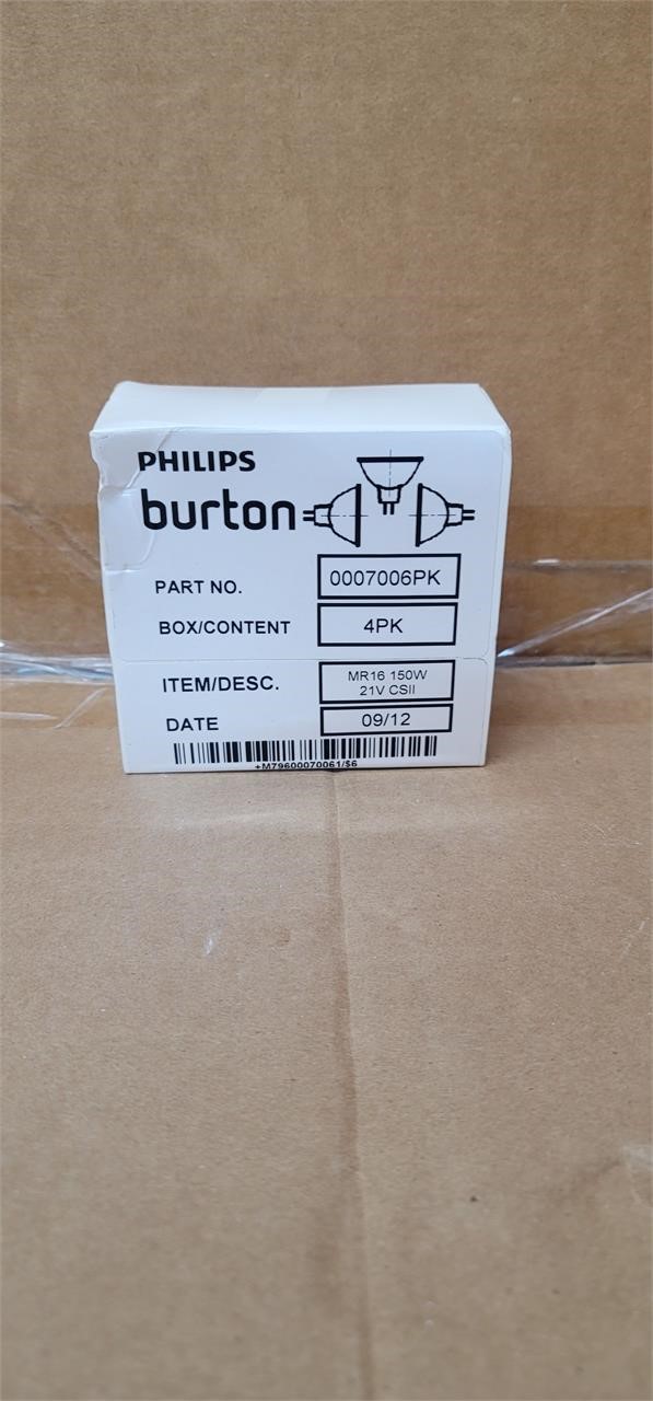 Phillips Burton 4 pack Bulbs