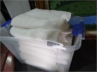 Tub of White Wash Clothes