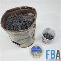 Mixed Pail Of 3 1/4" & 2 1/2" Coated Nails