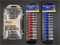 Blue Hawk Metric socket & bit set, 10 piece 6 poin