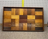 Wooden serving tray