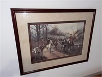 19th C. George Hunt "The First of November" Print
