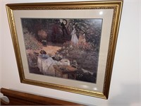 Vintage Claude Monet " The Lunch" Framed Print