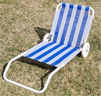 Folding Beach Chaise Lounge Chair