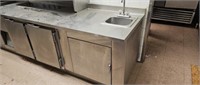 3 ft stainless steel sink