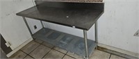 24 inch by 6 ft stainless steel table