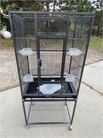 54-in Rolling Metal Bird Cage missing parts