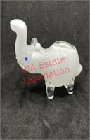 Glass pipe white elephant (living room)