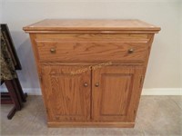 Oak Kitchen Side Cabinet