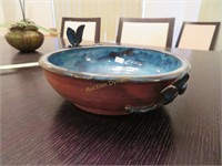 Dragonfly, Glazed, Stoneware Bowl