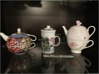 Three TeaCups (2 w/personal Teapots)