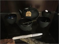 Japanese (Metal) Teapot & Cups