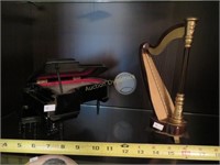Miniture Grand Piano & Harp