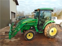 John Deere 4520 tractor w  400X loader
