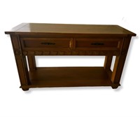 Solid Wood Sideboard / Console Table, Two Drawers