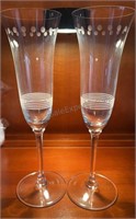 Vera Wang Wedgwood Champagne Flute Pair