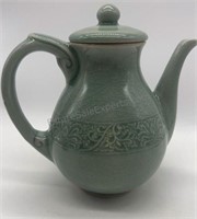 Siam Celadon Wood Ash Glaze Teapot Made in