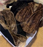 Two Fur Coats, Minor Defects, One Faux Fur Coat