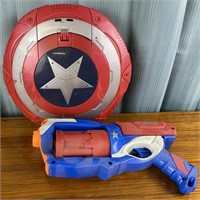 Avengers Captain American Sheild and Nerf Gun