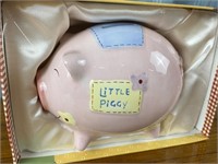 Little Piggy Coin Bank with Decorative Box