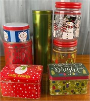 Holiday Tins and Storage Jars