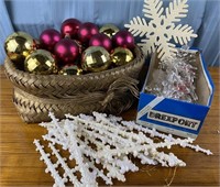 Ornaments  & Basket