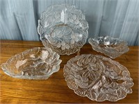 Loganberry Glass Serving Pieces