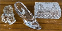 Butterfly Trinket Box, Glass Slipper and Dog