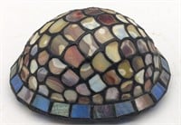 (JL) Stained glass turtle shell (7" long, 3"