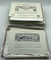 (JL) Stack of Bank Note Prints including one