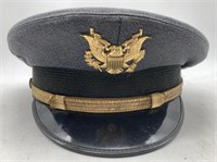 (JL) Vintage WW2 Army Officer Felt Hat