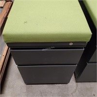 Lime Green Herman Miller Pedast-stool/files  -QF