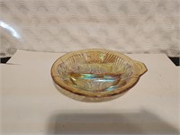 Vintage carnival glass candy dish