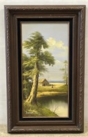 (U) Brenner Tree Oil Painting 19 1/2” x 31 1/2”