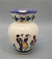 Vtg French Keraluc Quimper Pottery Water Pitcher