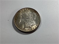 1890 P Morgan Silver Dollar,XF