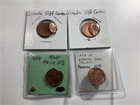 4 Lincoln Cent Error Coins