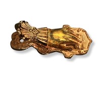Vintage J & E Ratcliff Victorian Brass Letter Clip