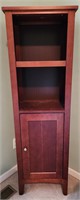 Tall Single Door Bookcase Cabinet