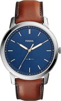 Fossil Men's Blue Dial Slim Casual Watch
