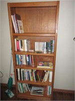 bookshelf with contents