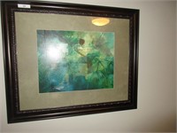Framed Pinecone Picture