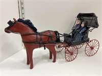 Vintage horse & buggy toy