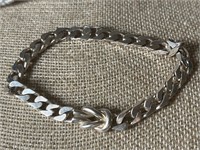 Sterling Silver Chain 8in Bracelet, TW 24.6g