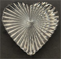 Waterford Crystal Heart Paperweight, Marked