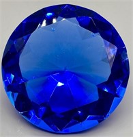 Cobalt Blue Diamond Shaped Art Glass