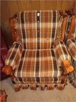 Early plaid chair