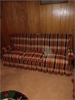 Early plaid sofa
