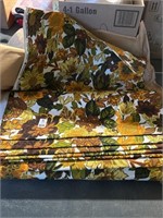 Vintage Flower Leaf Fabric