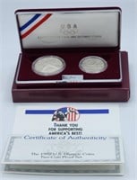 1992 U.S. Mint 1992 Olympic Two-Coin Set
